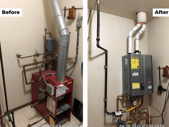 New Combi Installation